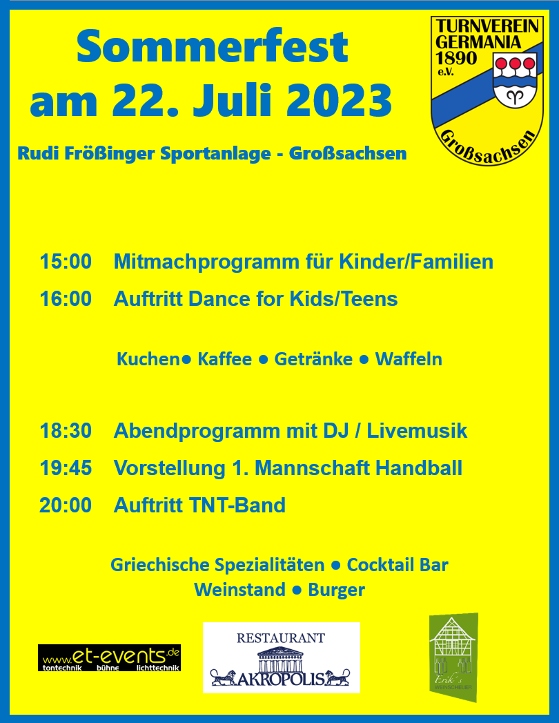 Plakat Sommerfest 2023