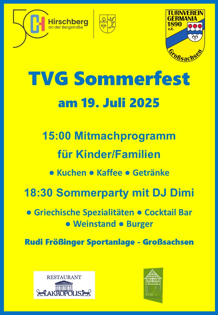 Plakat Sommerfest 2025